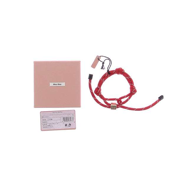 Bracelet en cordon rouge