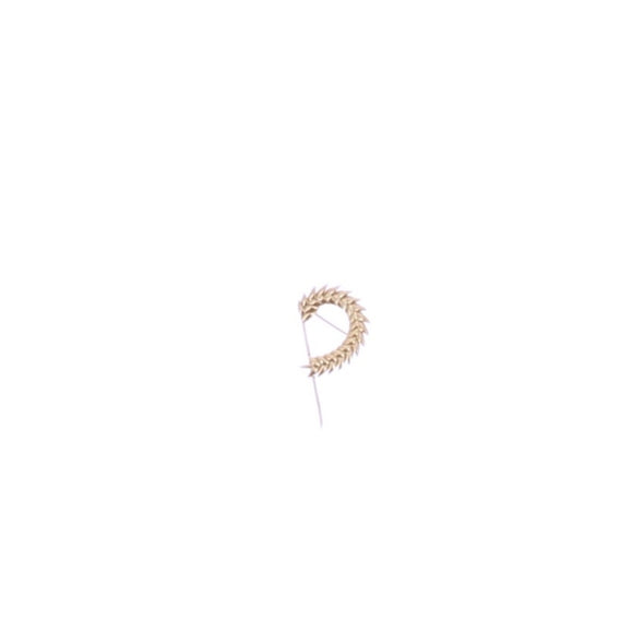 Broche en laiton plaqué or 18 carats