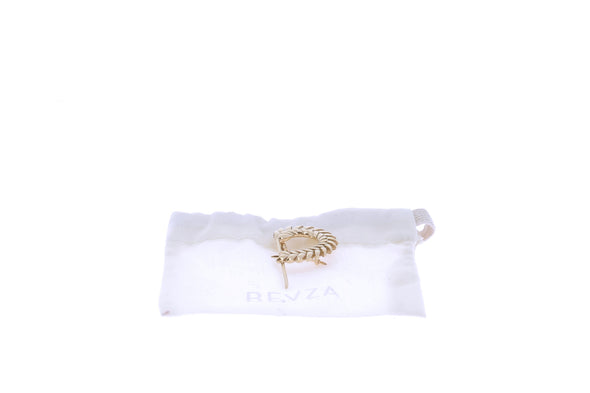 Broche en laiton plaqué or 18 carats