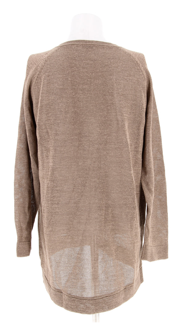 Pull en maille brun