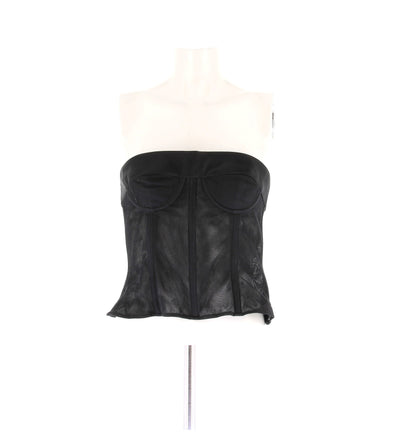 Top bustier noir