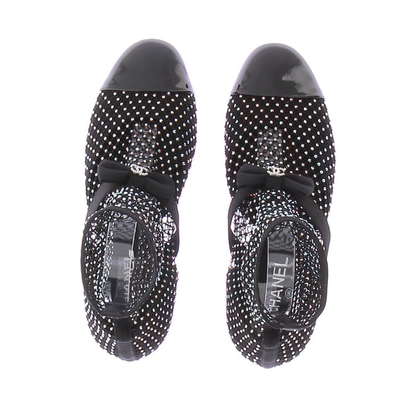 Bottines à talons en résille