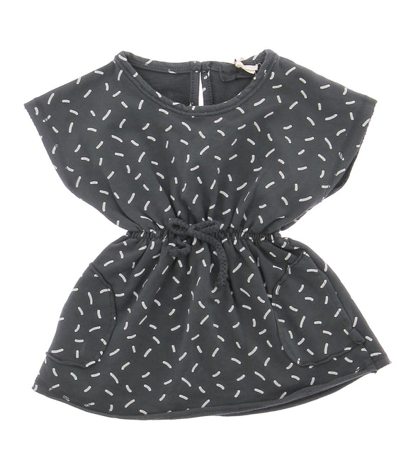 Robe imprimée anthracite pour bébé