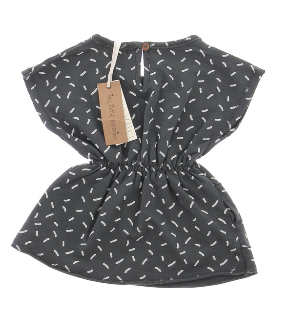 Robe imprimée anthracite pour bébé