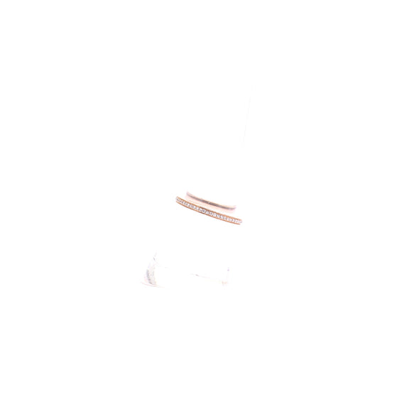 Bague en or rose et diamants "Eclipse Eternity"