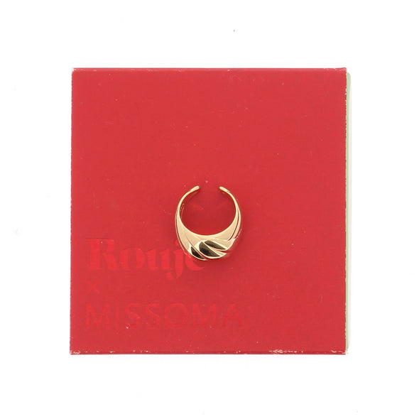 Bague plaqué or "Kat"