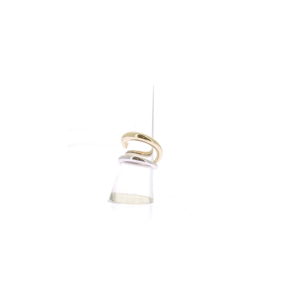 Bague en plaqué or "Halo"