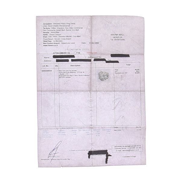 Bague en or et diamants "Nature"