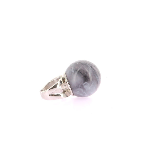 Bague ronde "Smoke"