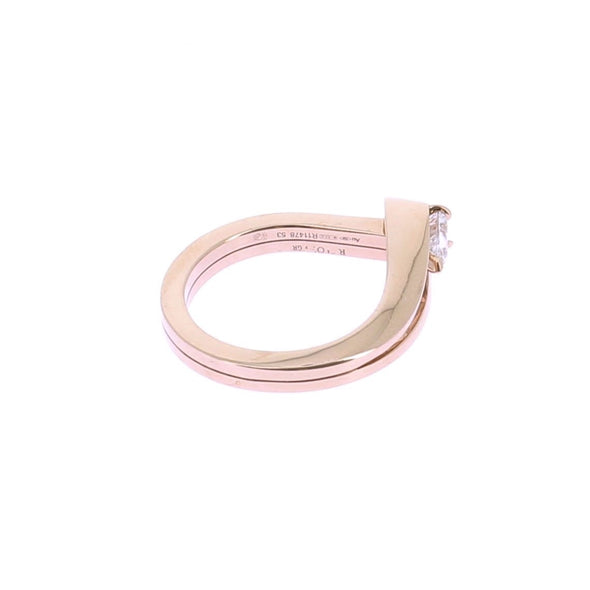 Bague en or rose et diamants
