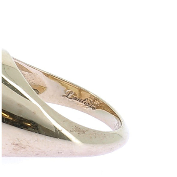 Chevalière en or massif 14 carats et diamants