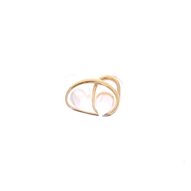 Bague double doigt "Heart"