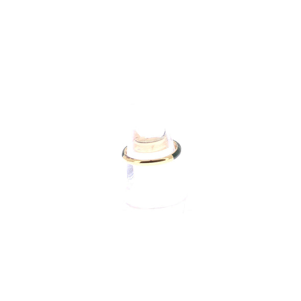 Bague en émail vert "Kiki"