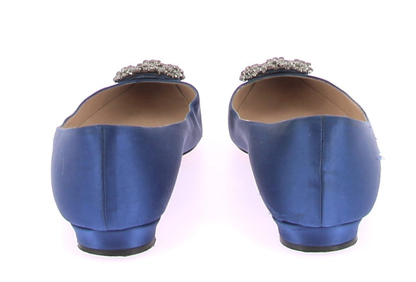 Ballerines en daim bleu "Hangisi"