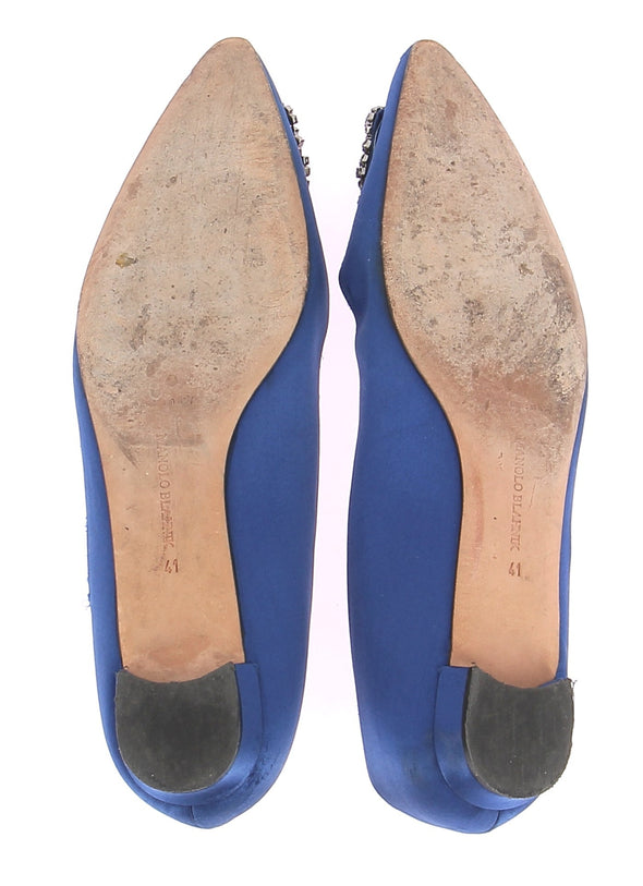 Ballerines en daim bleu "Hangisi"