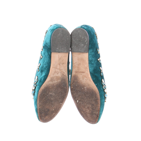 Ballerines turquoise