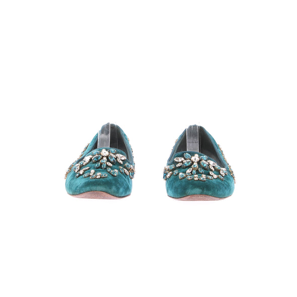 Ballerines turquoise