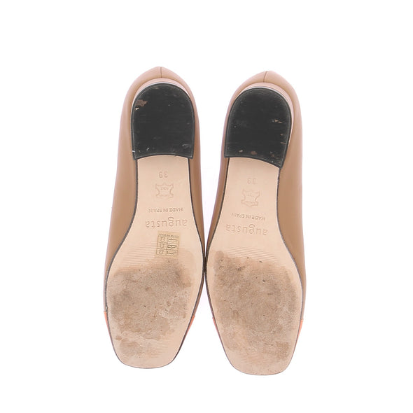 Ballerines en cuir