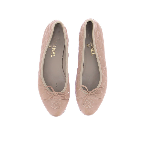 Ballerines matelassées rose