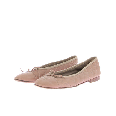 Ballerines matelassées rose