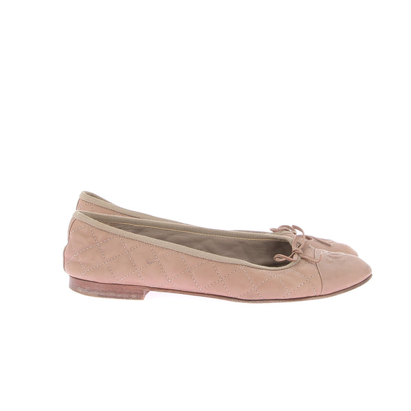 Ballerines matelassées rose