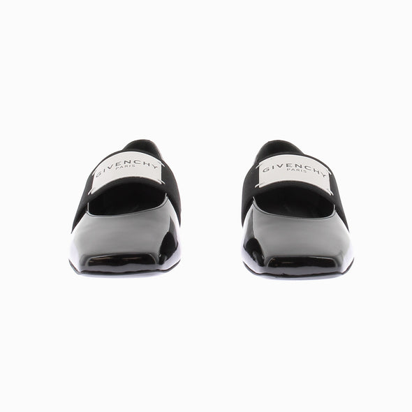 Ballerines noires "Sliced Square"