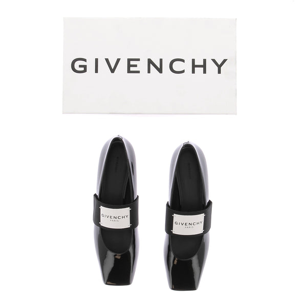 Ballerines noires "Sliced Square"