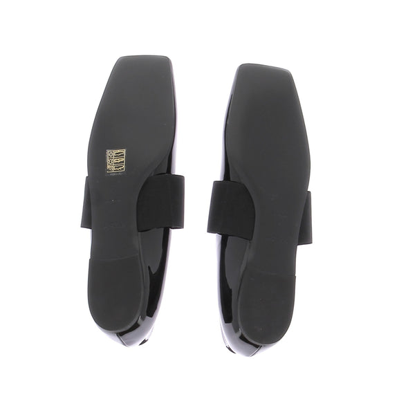 Ballerines noires "Sliced Square"