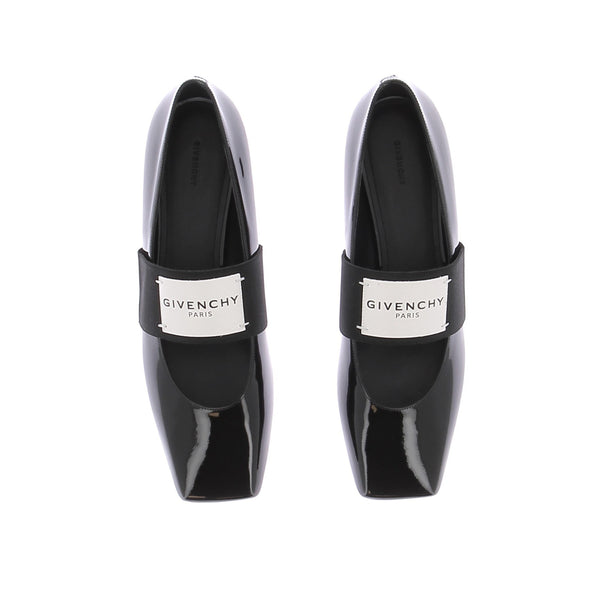 Ballerines noires "Sliced Square"