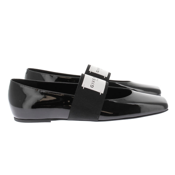 Ballerines noires "Sliced Square"