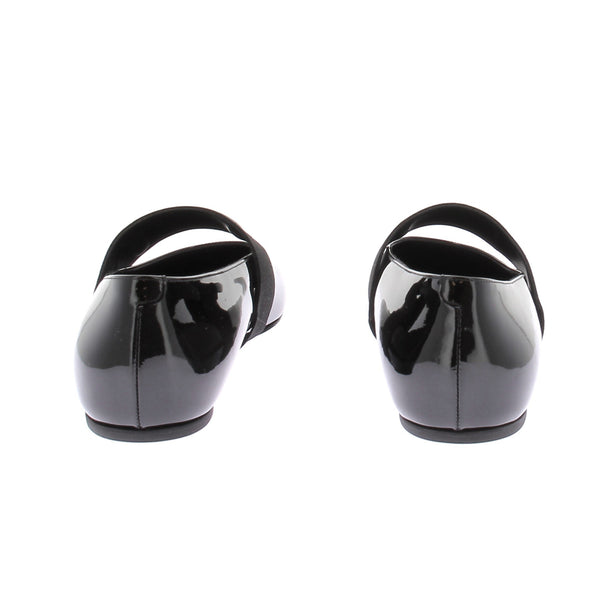 Ballerines noires "Sliced Square"