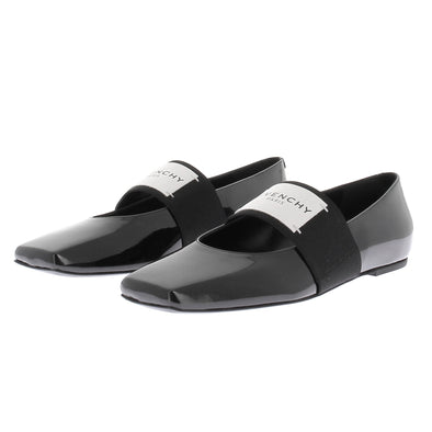 Ballerines noires "Sliced Square"