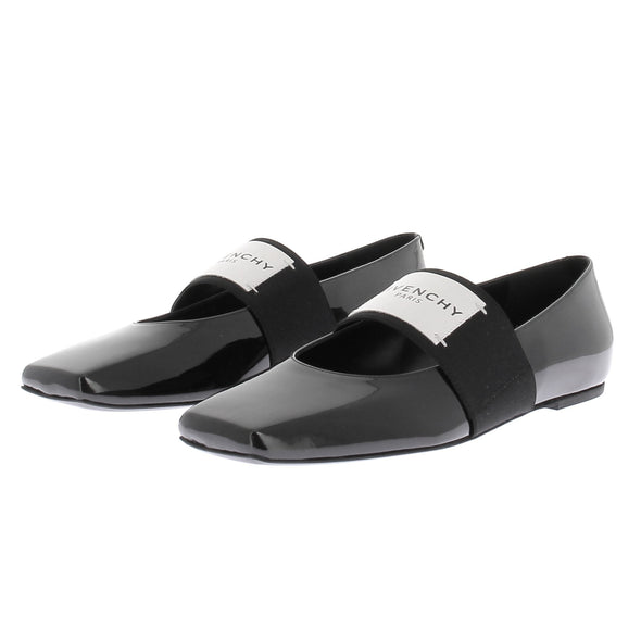 Ballerines noires "Sliced Square"