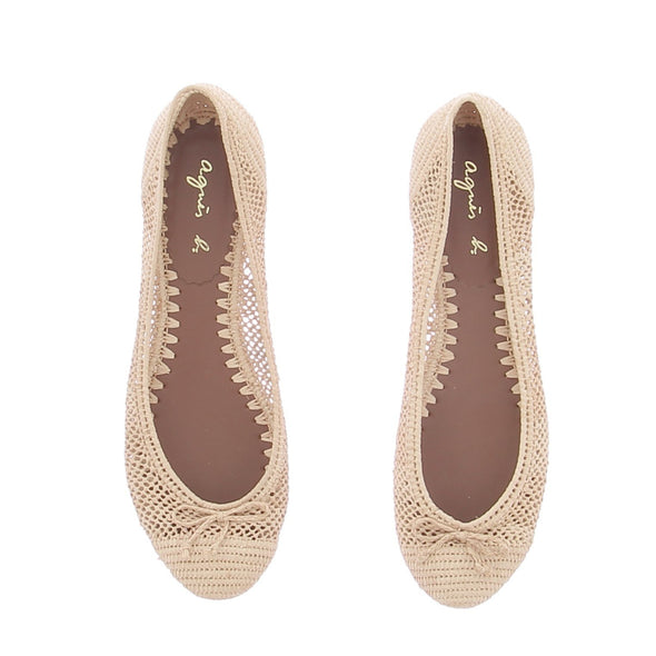 Ballerines en raphia