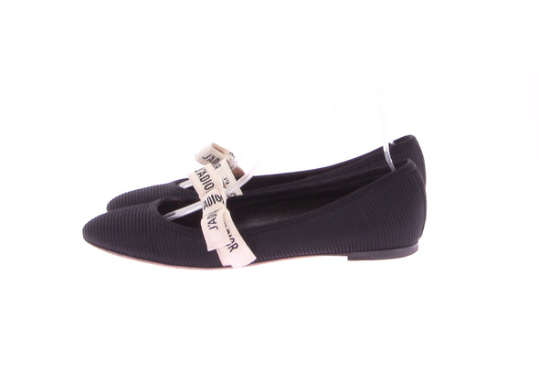 Ballerines en toile noire "J'Adior"