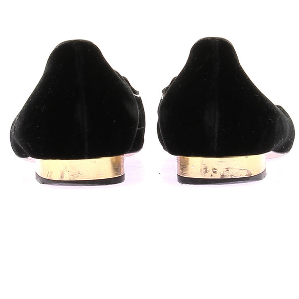 Ballerines en velours "Kitty"