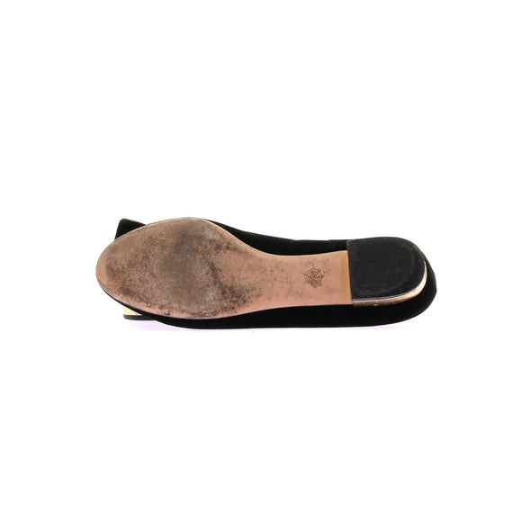 Ballerines en velours "Kitty"