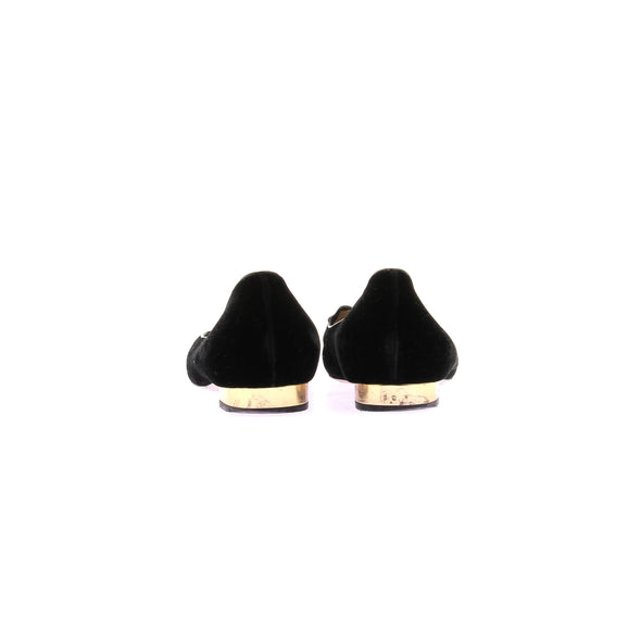 Ballerines en velours "Kitty"
