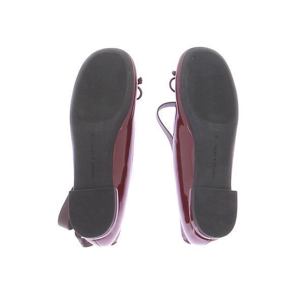 Ballerines en cuir verni