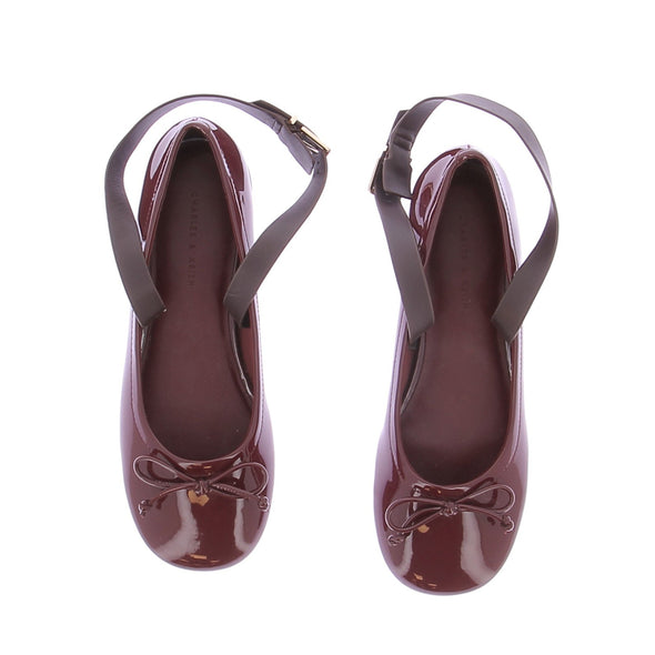 Ballerines en cuir verni