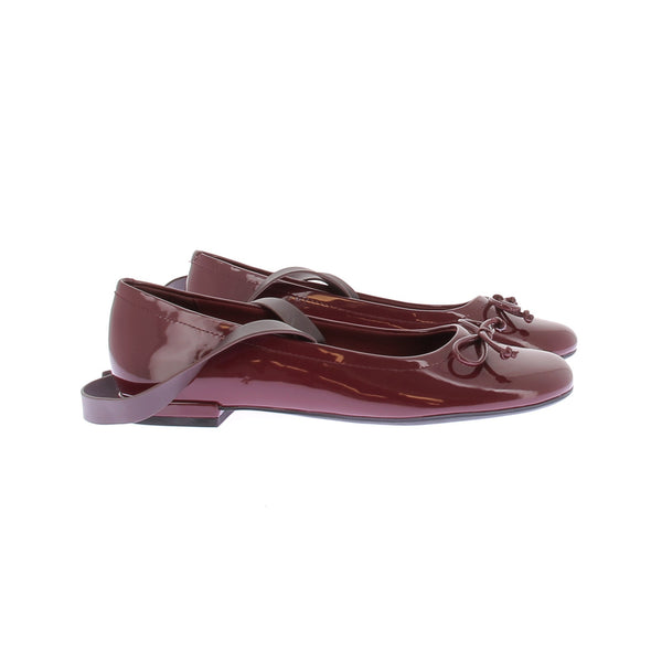 Ballerines en cuir verni