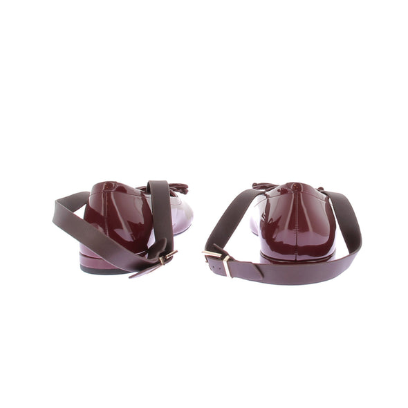 Ballerines en cuir verni