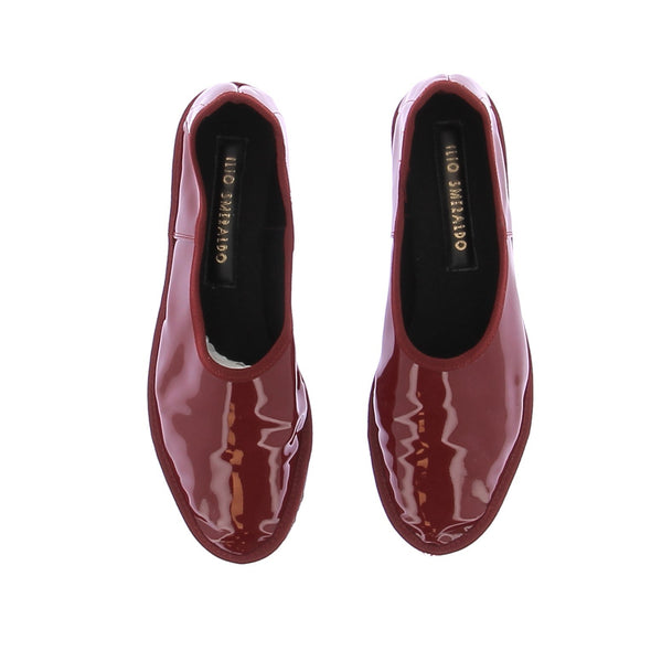 Ballerines en cuir verni