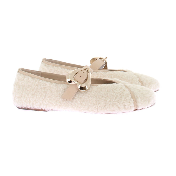 Ballerines en shearling "Barbara"