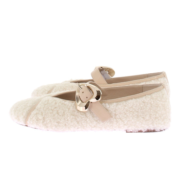 Ballerines en shearling "Barbara"