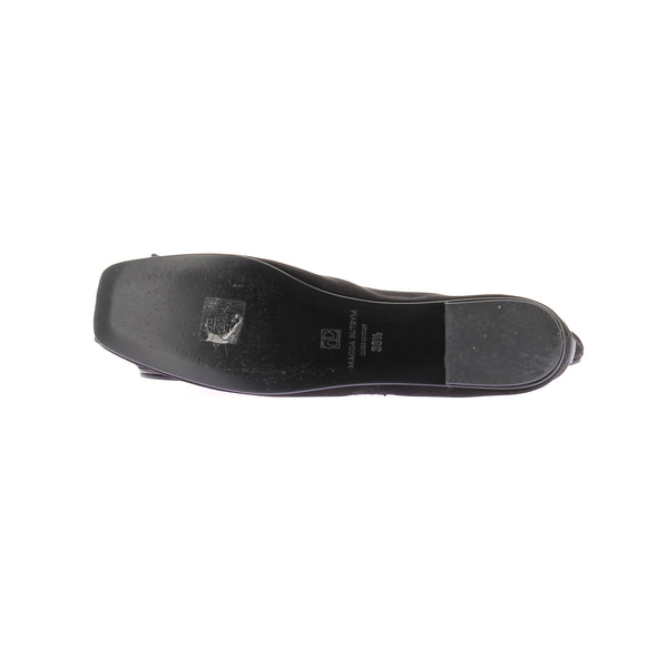 Ballerines noires brodées