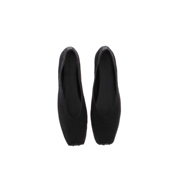 Ballerines noires brodées