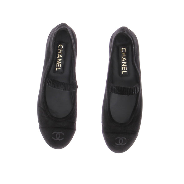 Ballerines en velours