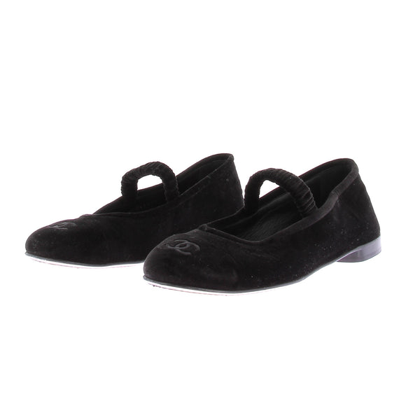 Ballerines en velours