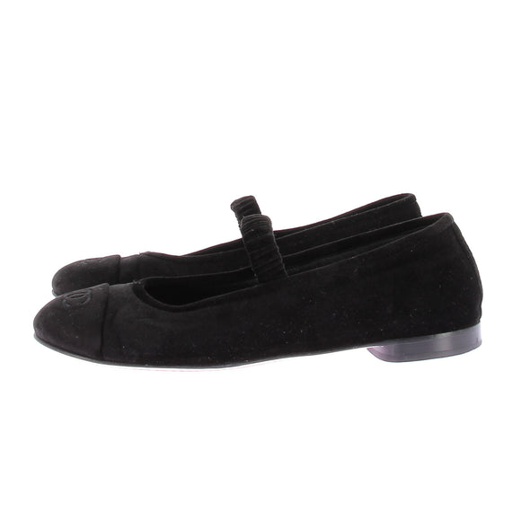 Ballerines en velours